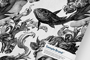 ANCIENT SEA GODS Seamless Pattern, a Pattern Graphic by AYAKA Studio Co. (Thumbnail 2 of 6)