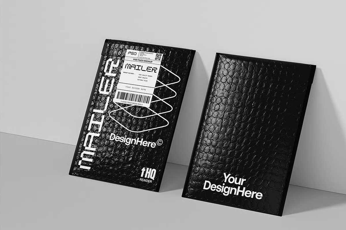 Bubble Mailer Mockup, a Packaging Mockup by graphicsauce (Photo 4 of 4)