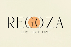 REGOZA//Typeface Slim Serif