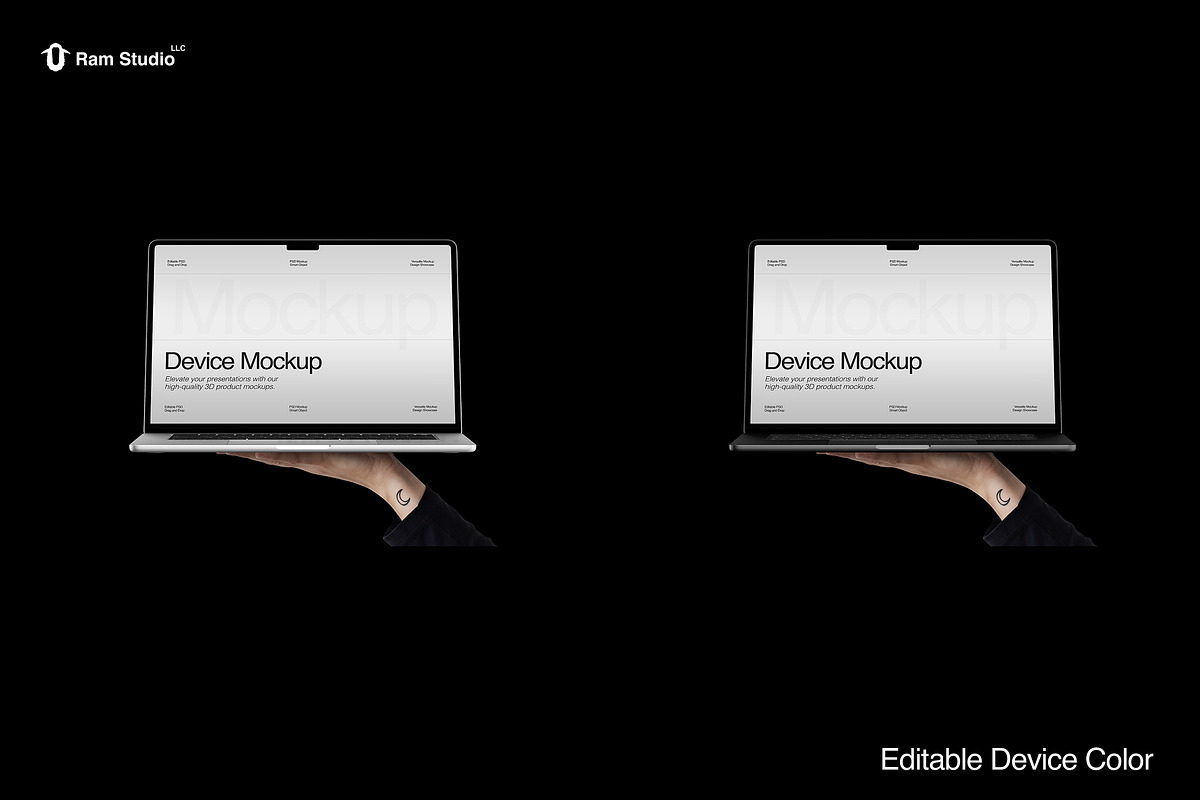 Hand Holding Device Mockup, an iPad Mockup by RamStudio2 (Photo 4 of 10)
