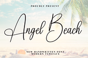 Angel Beach | Script Font, a Handwritten Font by Scratchones (Thumbnail 1 of 8)