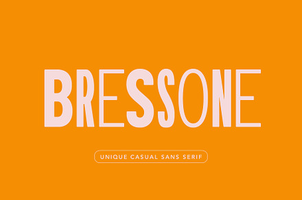 Bressone quirky serif, a Sans Serif Font by supfonts