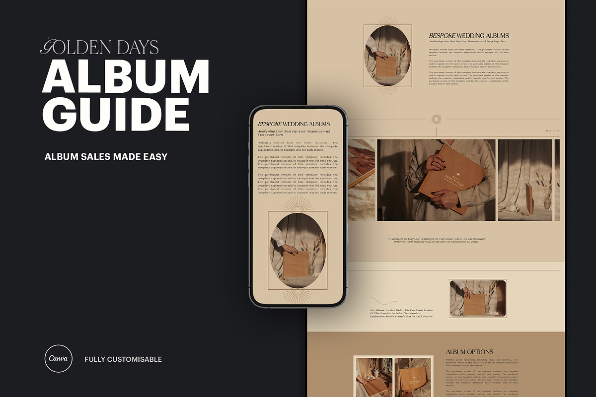 Elegant | Album Guide Webpage, a Marketing Template by Studio Leelou (Photo 1 of 9)