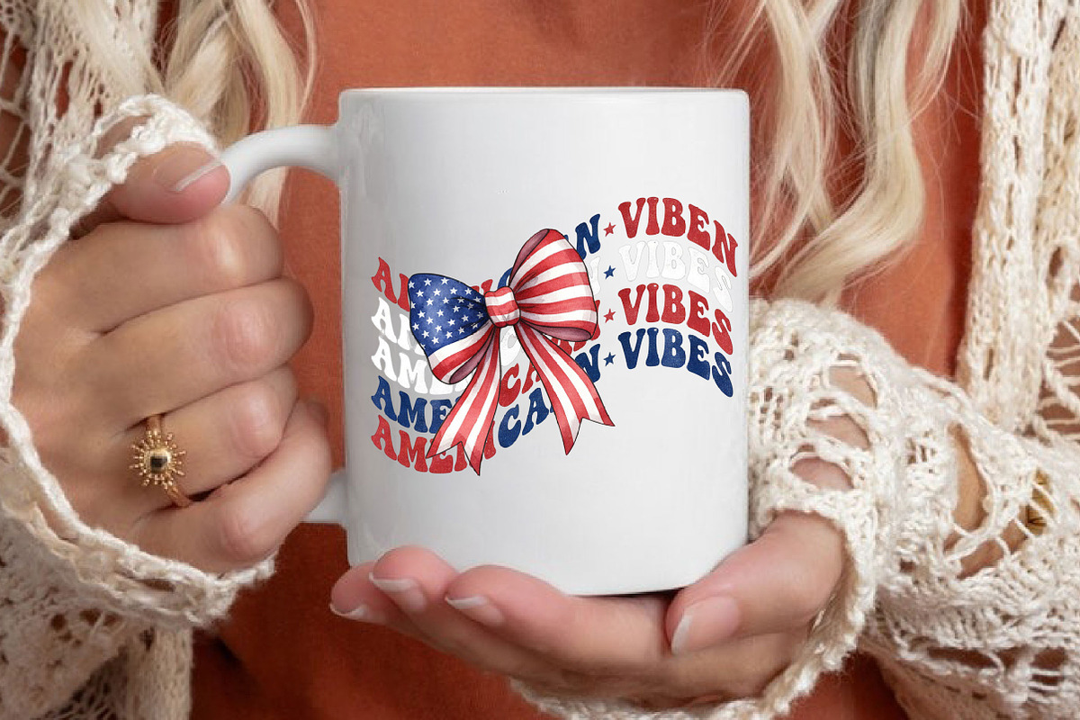 American Vibes Coquette Bow 4th July, an Illustration by Designking (Photo 2 of 4)