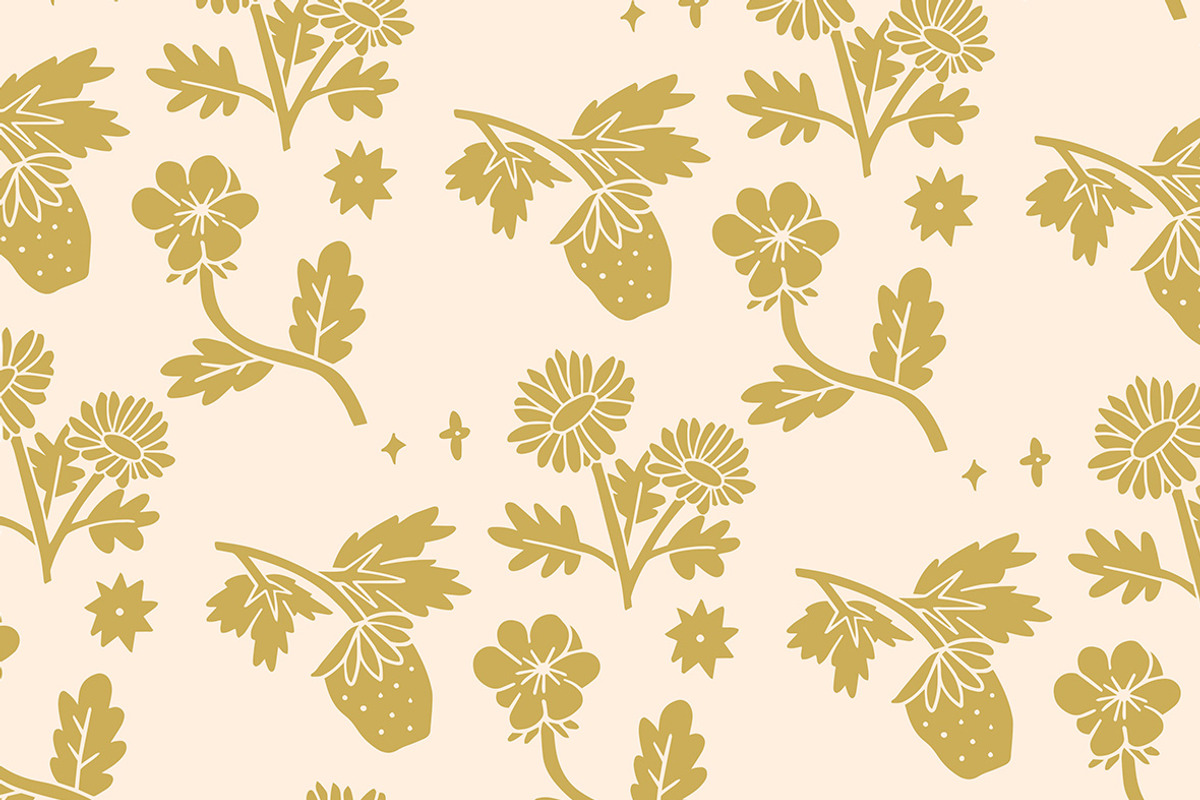 Linocut Meadow Clipart Bundle, an Illustration by ClayStudio (Photo 8 of 8)