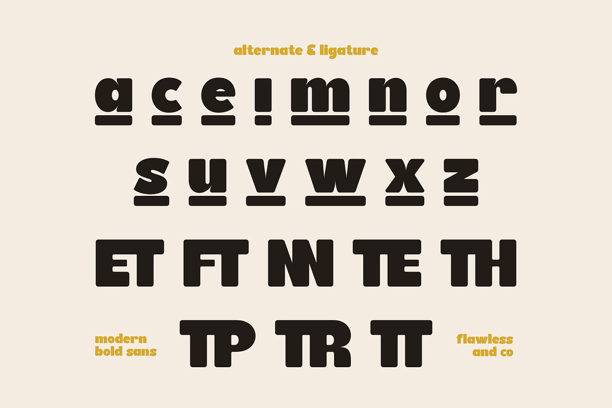 Brons - Bold Display Sans Serif Font, a Sans Serif Font by Flawless And Co (Photo 10 of 10)