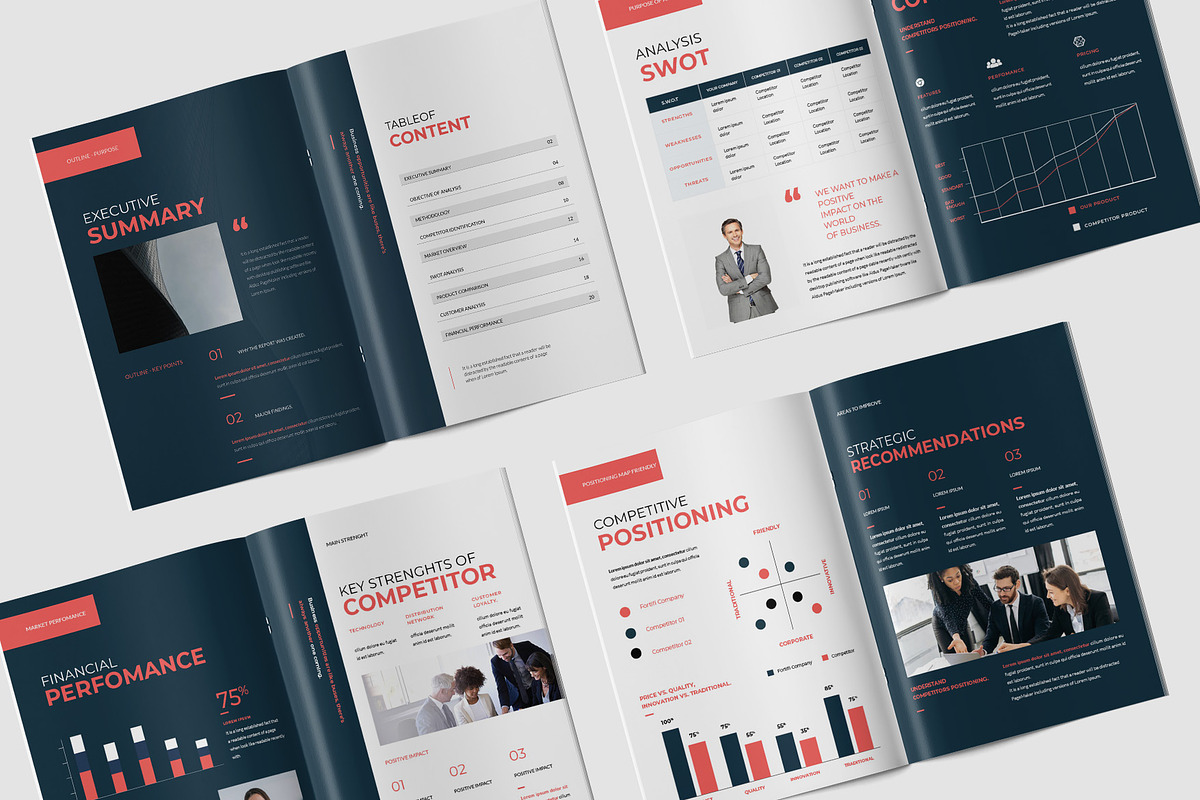 Project Competitor Analysis Template, a Brochure Template by TMint Play (Photo 2 of 8)