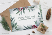 Christmas Watercolor Elements, an Illustration by LeiaSW (Thumbnail 2 of 8)