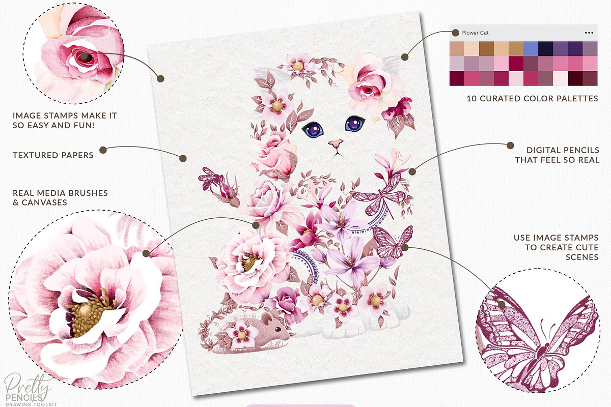 Drawing & Sketching Toolkit, a Brush Add-On by Pretty Little Lines (Photo 8 of 19)