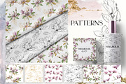 Magnolia flower leaves Watercolor, an Object Graphic by Yuliya Derbisheva (Thumbnail 11 of 13)