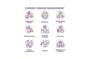 Chronic disease management concept, an Icon by IMG Visuals
