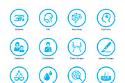 Blue Medical Specialties Icons Set 2, an Icon by introwiz1 (Thumbnail 2 of 2)