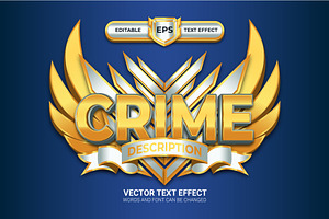 Crime Badge With Text Effect