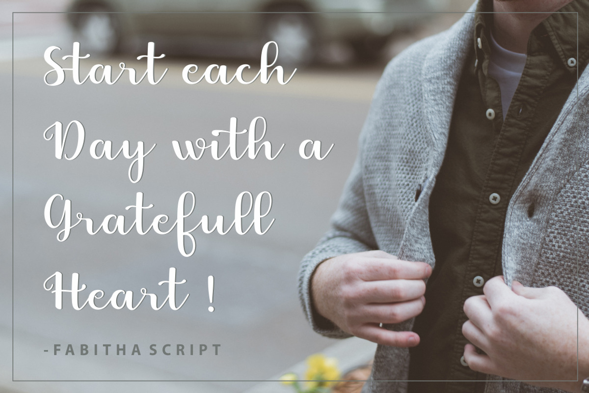 Fabitha Script Upright preview 2