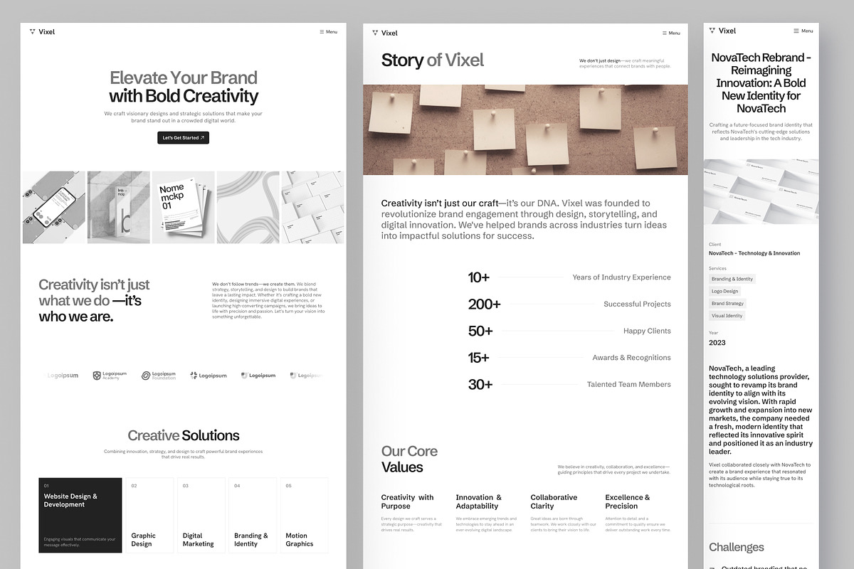 Vixel Creative Agency Website Framer preview 2
