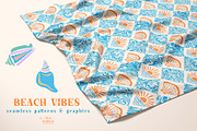 Beach Vibes Vector Seamless Patterns, a Pattern Graphic by Olya Haifisch (Thumbnail 9 of 9)