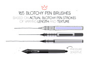 Blotchy Pen Brushes, a Brush Add-On by Side Project (Thumbnail 2 of 7)