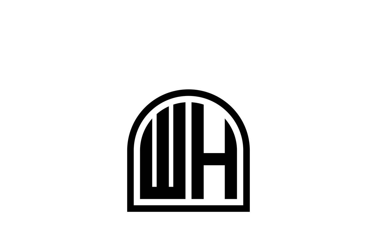 WH logo design vector template, a Branding & Logo Template by xcoolee