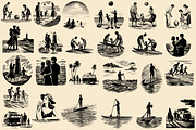 Vintage Coastal Travel Illustrations, an Object Illustration by Nocturnal Wolf (Thumbnail 16 of 27)