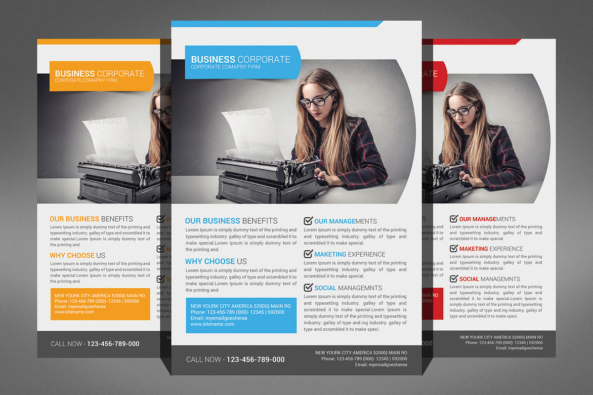 66 Corporates Flyers Bundle, a Flyer Template by Graphic Templates (Photo 67 of 67)