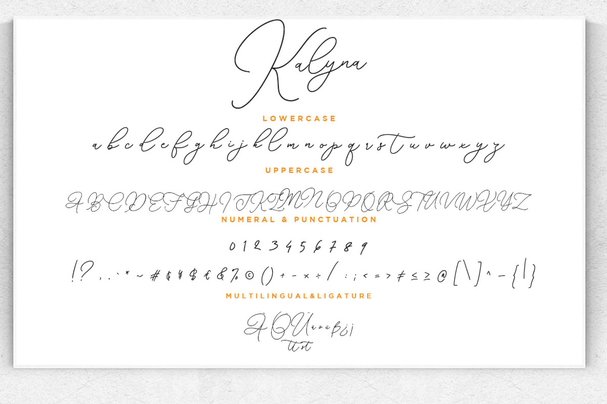 Kalyna Signature Wedding Font preview 7