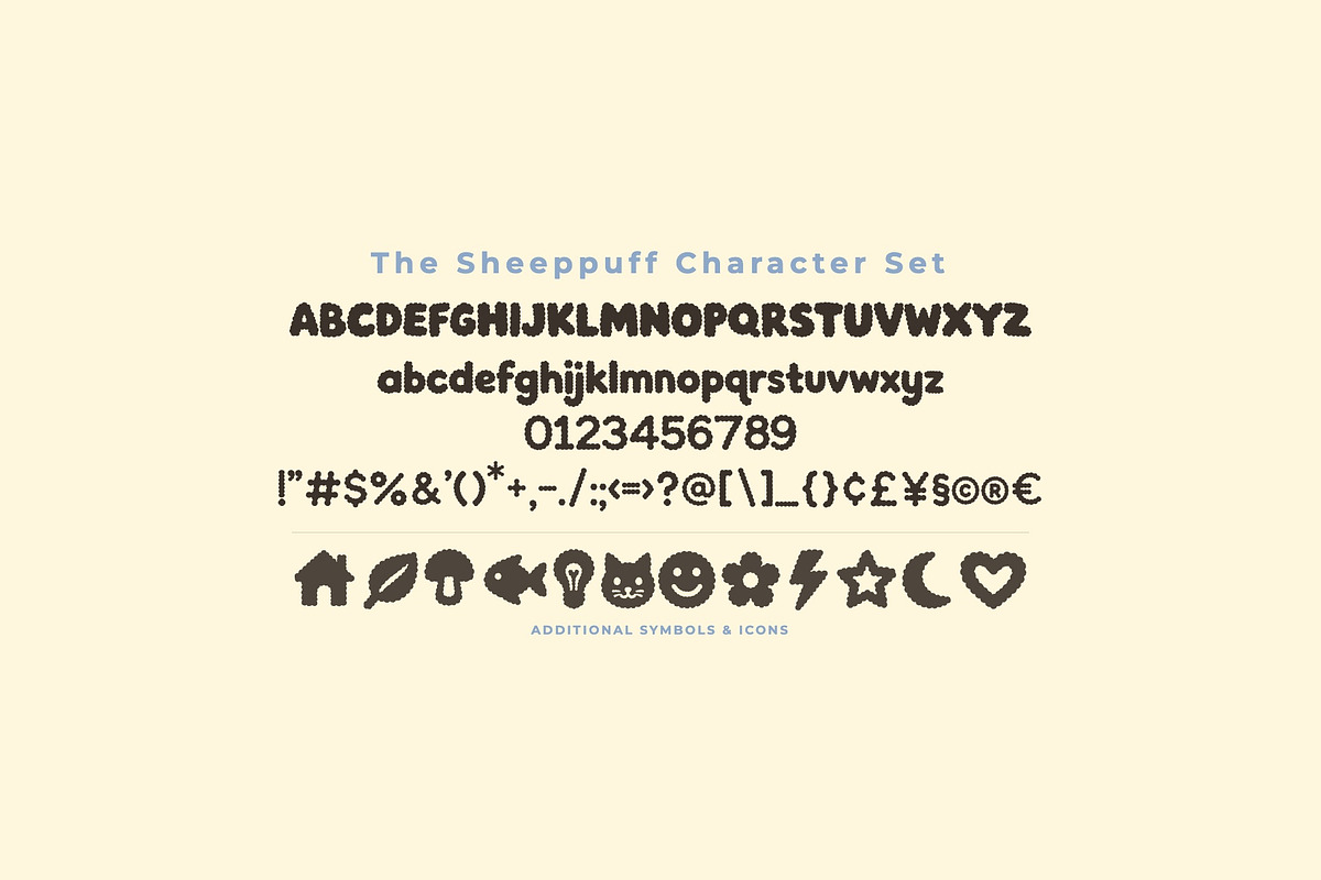 Sheeppuff Fluffy Beaded Display Font, a Blackletter Font by Graphic Spirit (Photo 2 of 8)