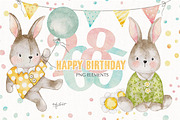 Happy Birthday - Parade, an Animal Illustration by helloPAPER (Thumbnail 2 of 4)