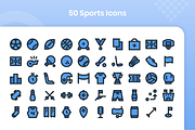 50 Sports - Filled Line, an Outline Icon by Kmg Design (Thumbnail 2 of 2)