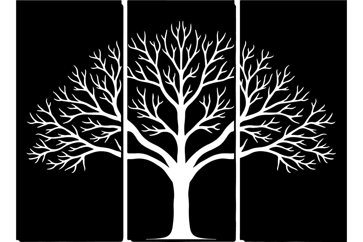 Leafless Tree Silhouette SVG Bundle, an Object Graphic by Designer_Momina (Photo 7 of 20)