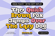 Sugar Peachy Font, a Font by shopcosm (Thumbnail 2 of 3)