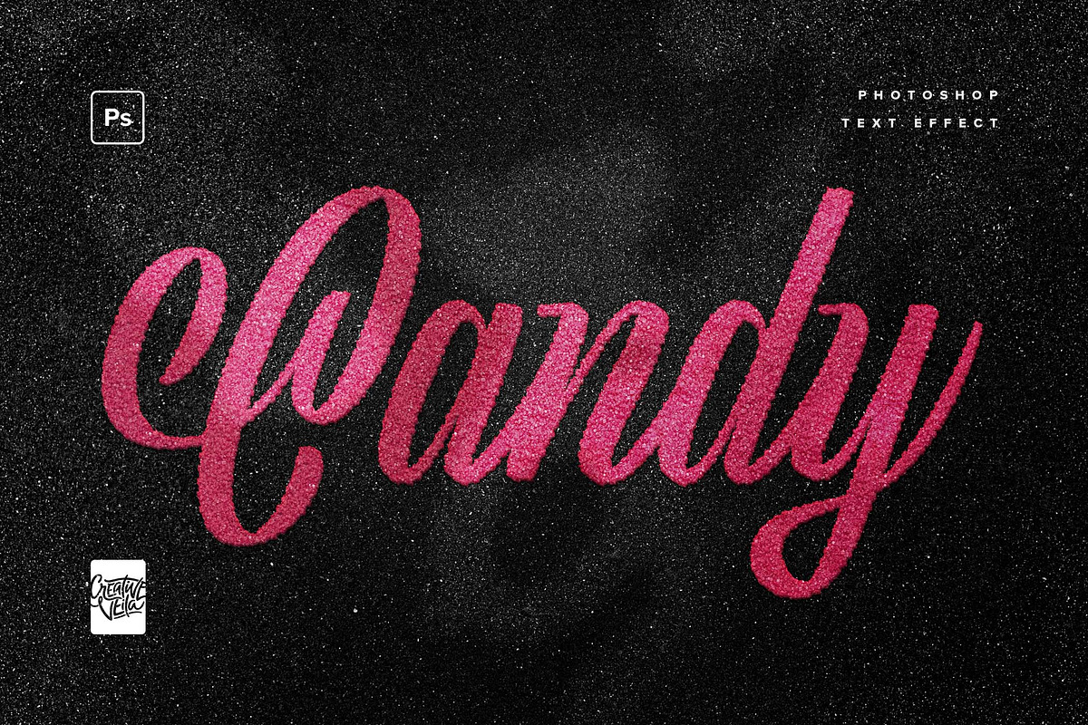 Glitter Photoshop Text Effects Pack, a Layer Style Add-On by veila.me (Photo 5 of 8)
