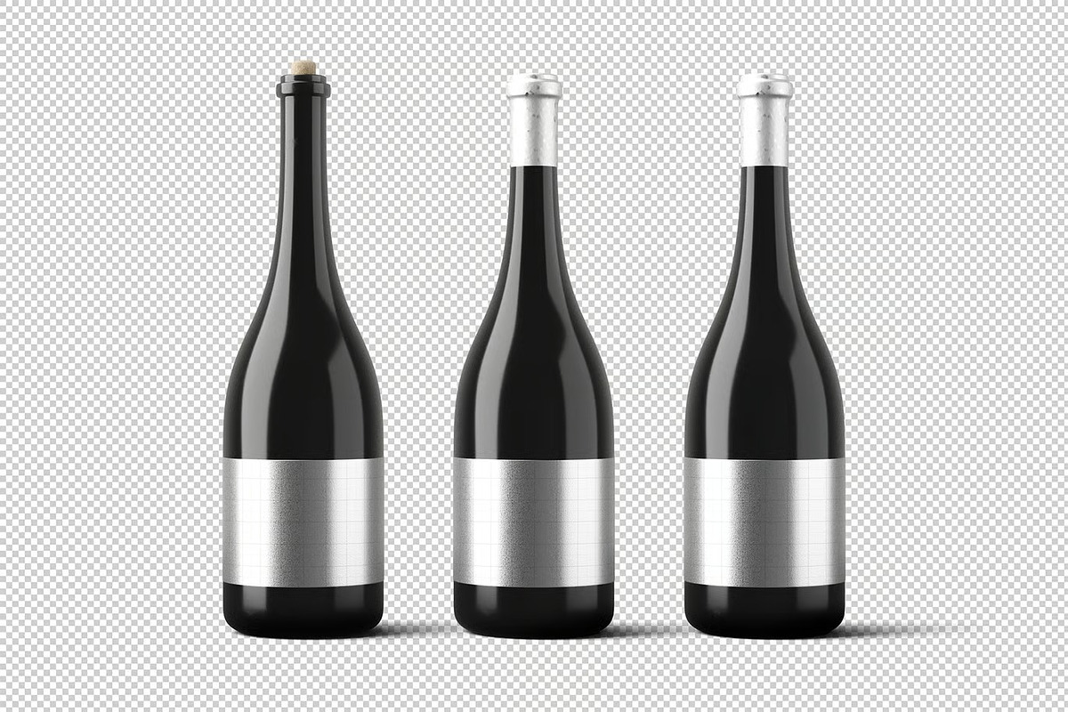 Wine Bottle Mockup, a Product Mockup by zpackcreative (Photo 3 of 4)