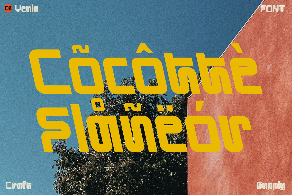 CS Venia – Retro Font, a Sans Serif Font by Craft Supply Co. (Photo 7 of 8)