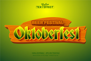 Oktoberfest Text Effect, Editable