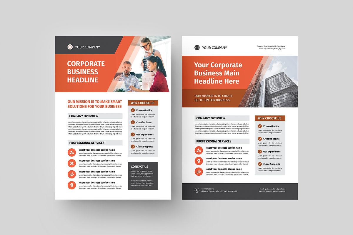 One Pager Bundle | Canva, Word, Indd, a Flyer Template by Leaflove (Photo 5 of 9)