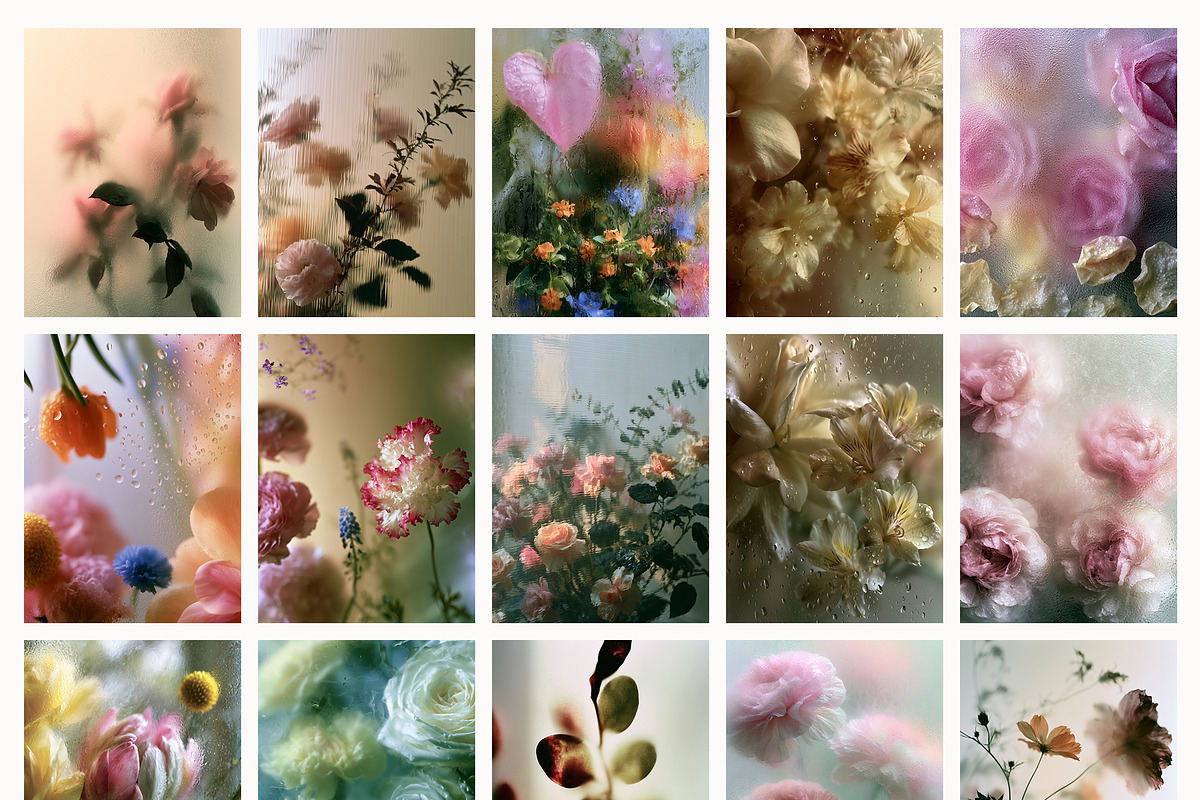 Flowers Under Wet Glass Backgrounds, a Background Graphic by Lana Elanor (Photo 17 of 18)