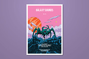 Hand Drawn Space Horror Flyer, a Flyer Template by ashenterprise (Thumbnail 1 of 2)