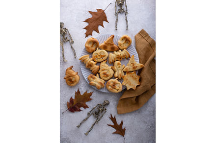 Halloween muffins in shape of bat, a Food & Drink Photo by Yulia Furman
