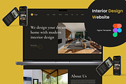 Modern Home Landing Page - Figma Kit, a Landing Page Template by Website Template (Thumbnail 1 of 2)