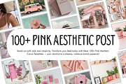 100+ Coquette Pink Aesthetic Posts, a Design Template by thecyella.co (Thumbnail 1 of 4)