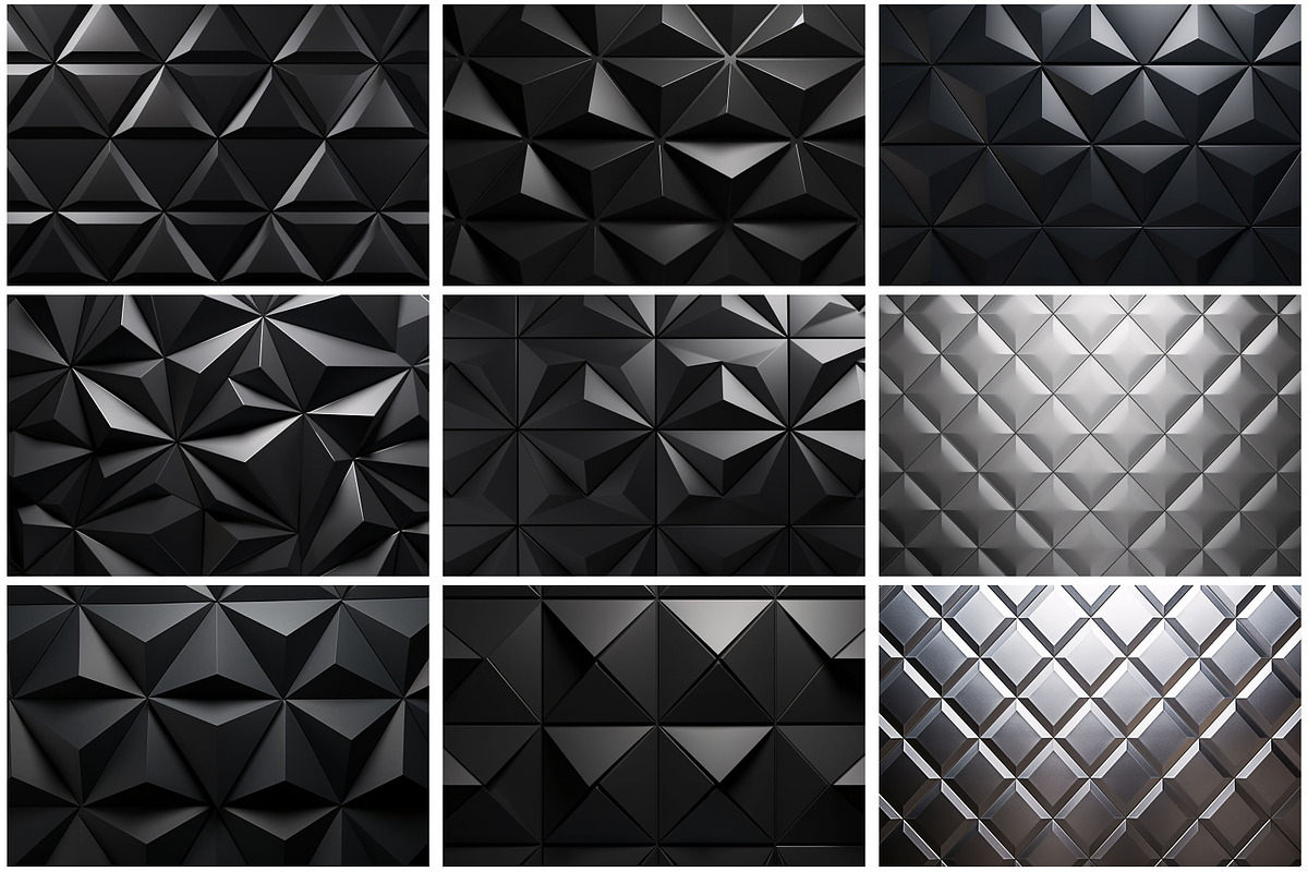 Metallic Polygonal Pattern Backdrop, a Texture Graphic by Forhadx5 (Photo 4 of 6)