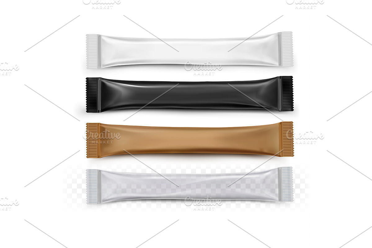 Sticks for sugar Sachets Paper bags, an Object Graphic by StudioVin