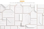 Cards & Envelopes Mockups Scene, a Print Template by Custom Scene (Thumbnail 10 of 19)