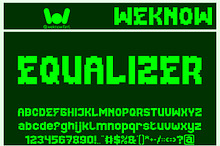 Equalizer font