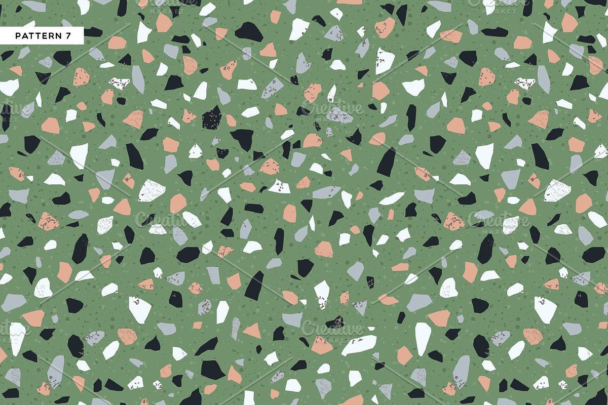 10 Realistic Terrazzo Patterns, a Pattern Graphic by Dedraw Studio (Photo 8 of 17)