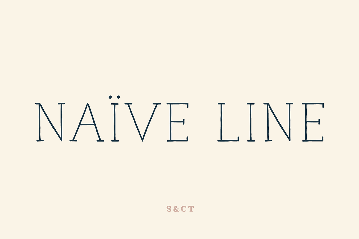 Naive Line Font Collection, a Serif Font by S&C Type (Photo 1 of 10)