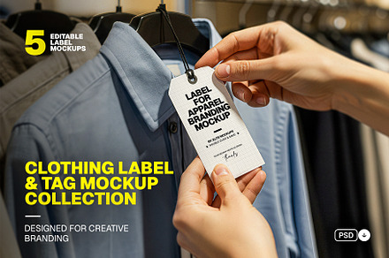 Clothing Label Mockup Set