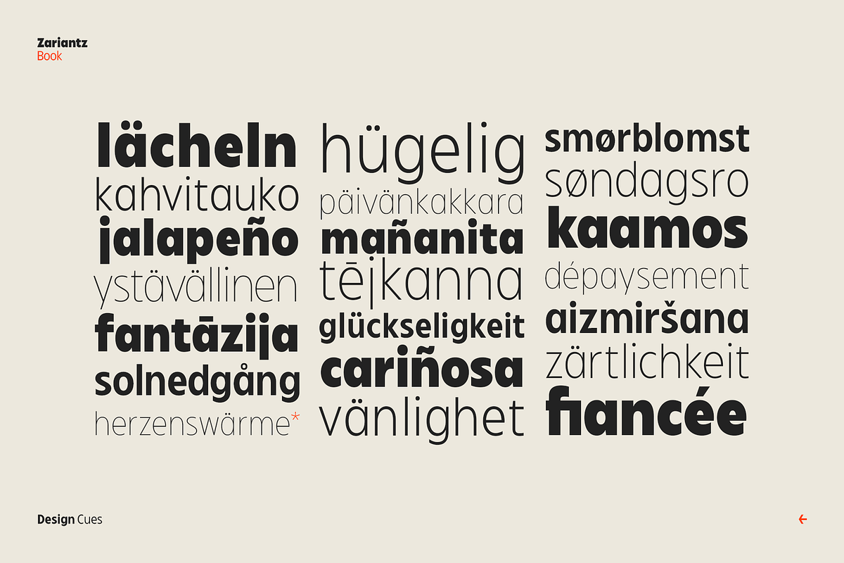 Zariantz Book, a Sans Serif Font by Unio Designs (Photo 8 of 17)