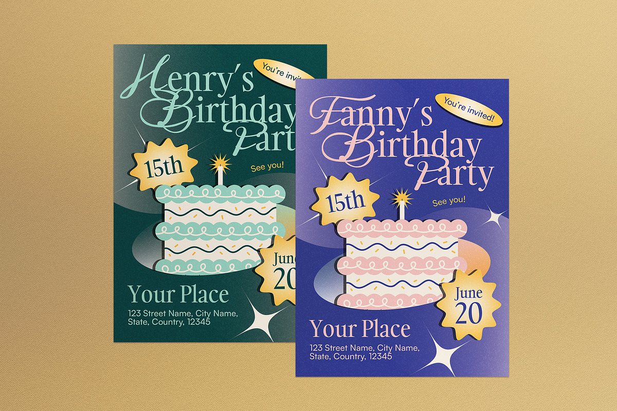 Modern Teen Birthday Invitation, an Invitation Template by graphicook (Photo 1 of 3)