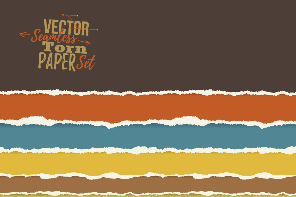 Torn Paper Set, a Pattern Graphic by Poloviiinkin (Photo 1 of 2)